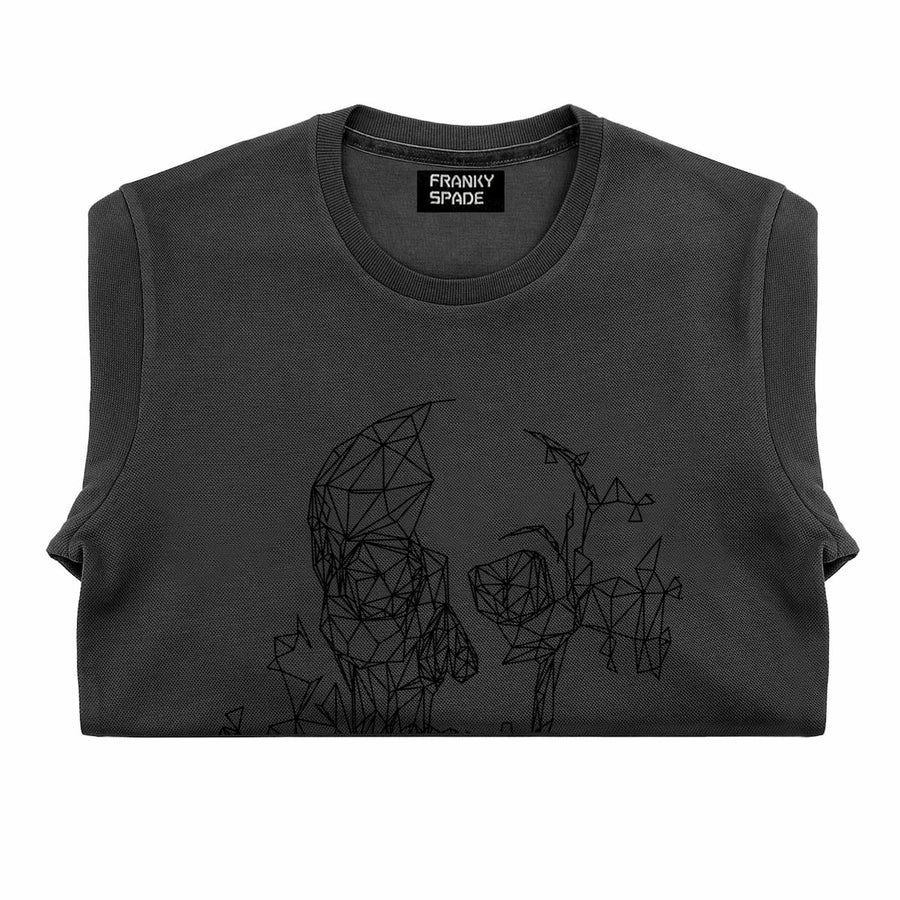 T-Shirt long arm with Skull SKS17