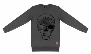 T-Shirt long arm with Skull SKS16