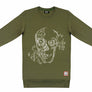 T-Shirt long arm with Skull SKS17