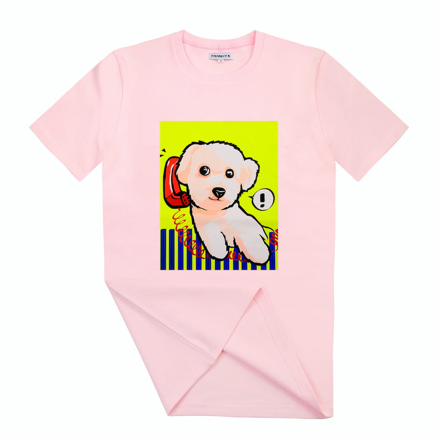 Extra langes T-Shirt mit Puppy