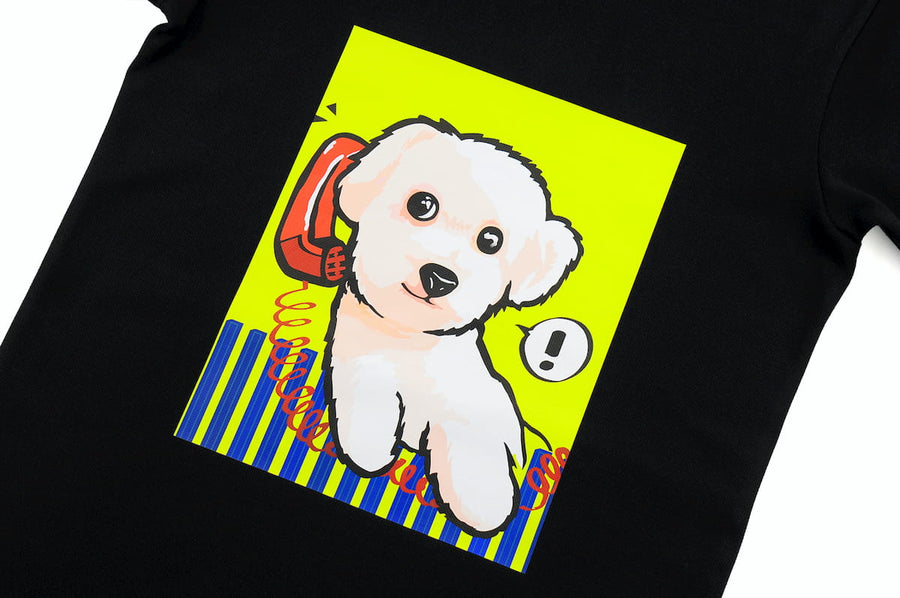 Extra langes T-Shirt mit Puppy