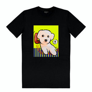 Extra langes T-Shirt mit Puppy