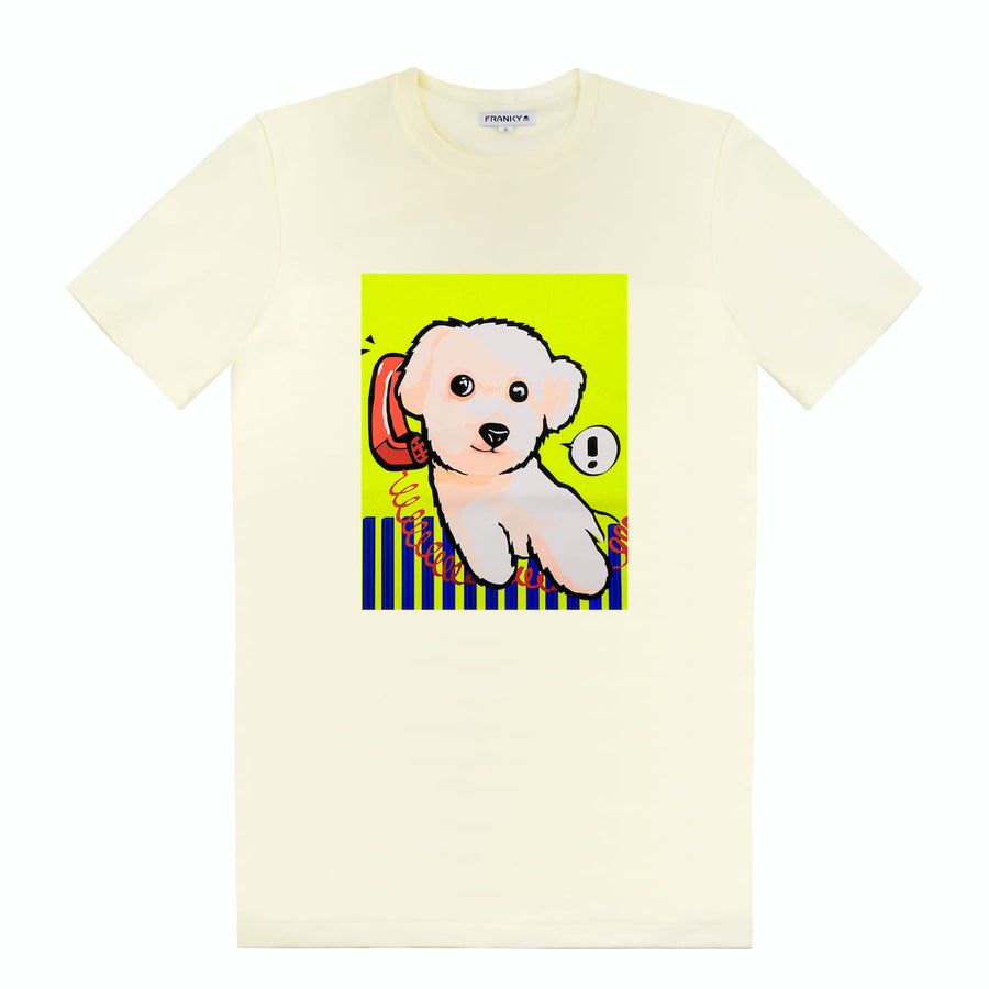 Extra langes T-Shirt mit Puppy