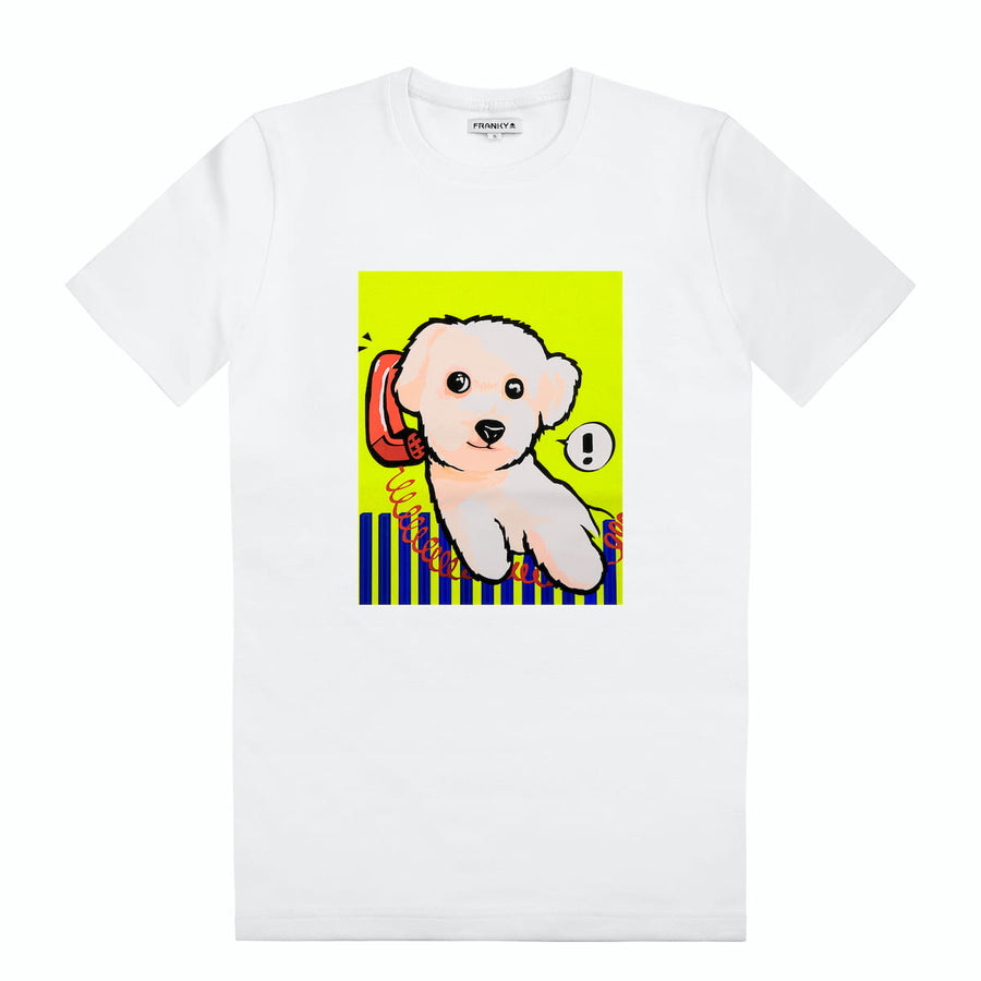 Extra langes T-Shirt mit Puppy