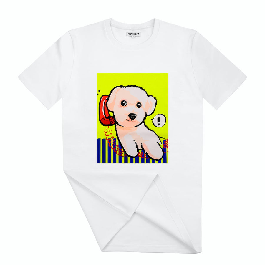 Extra langes T-Shirt mit Puppy