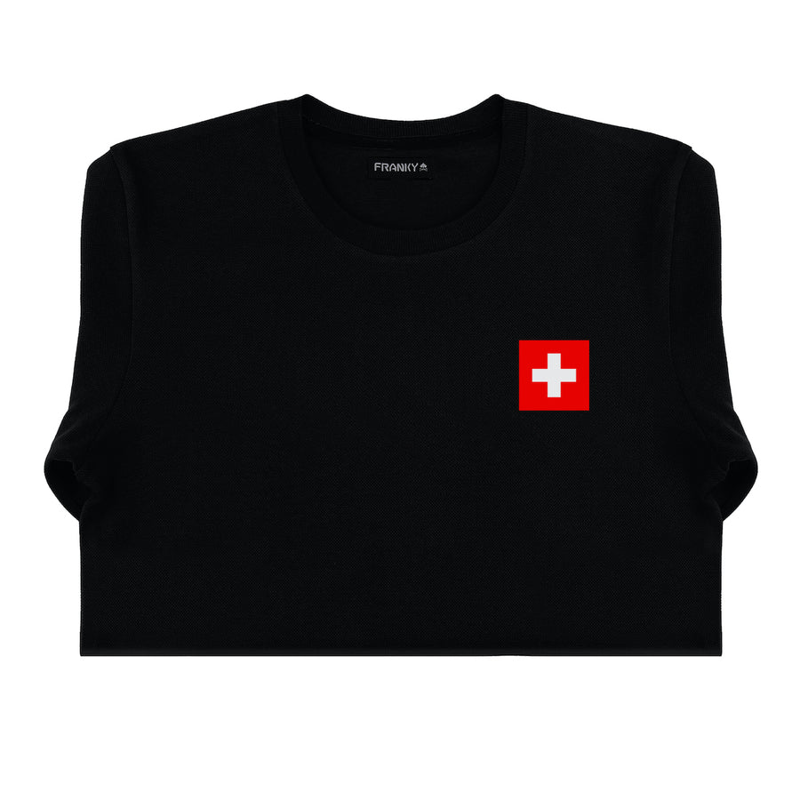 T-Shirt langarm Schweizer Skateboard-Nationalmannschaft