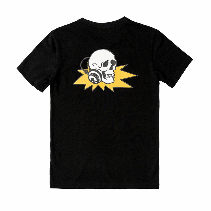 T-Shirt mit Logo und DJ-Totenkopf