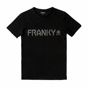 T-Shirt mit Logo und DJ-Totenkopf