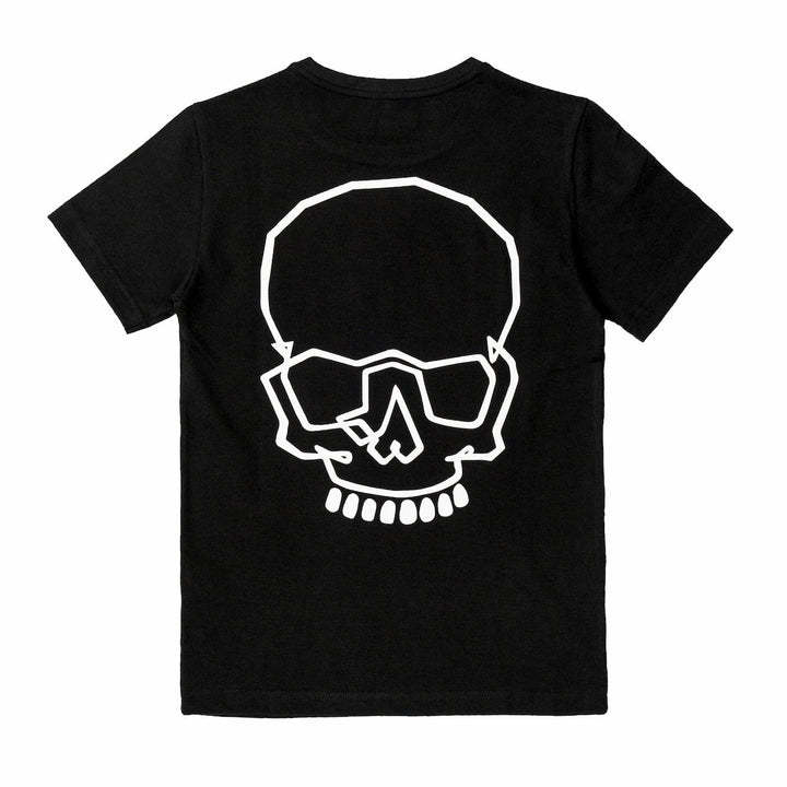 T-Shirt mit Totenkopf auf dem Rücken