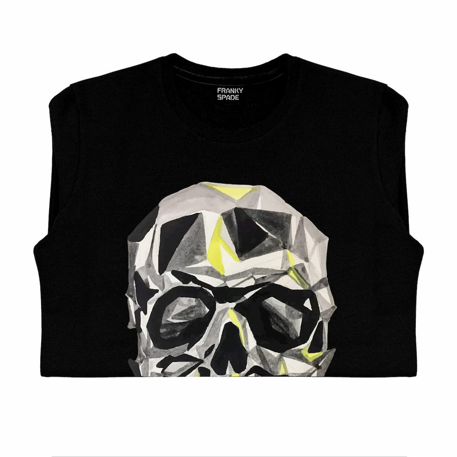 T-Shirt langarmig mit Totenkopf SKC3