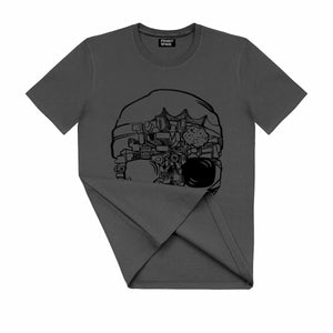 T-Shirt mit Totenkopf SKS16