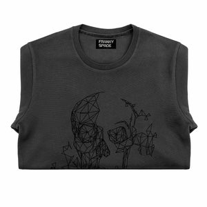 T-Shirt langarmig mit Totenkopf SKS17