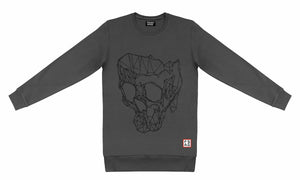 T-Shirt langarmig mit Totenkopf SKS13