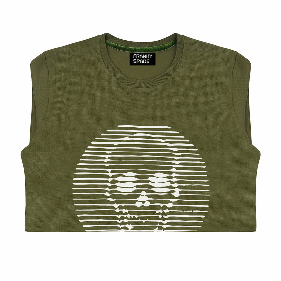 T-Shirt langarmig mit Totenkopf SKS14