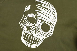 T-Shirt langarmig mit Totenkopf SKS11