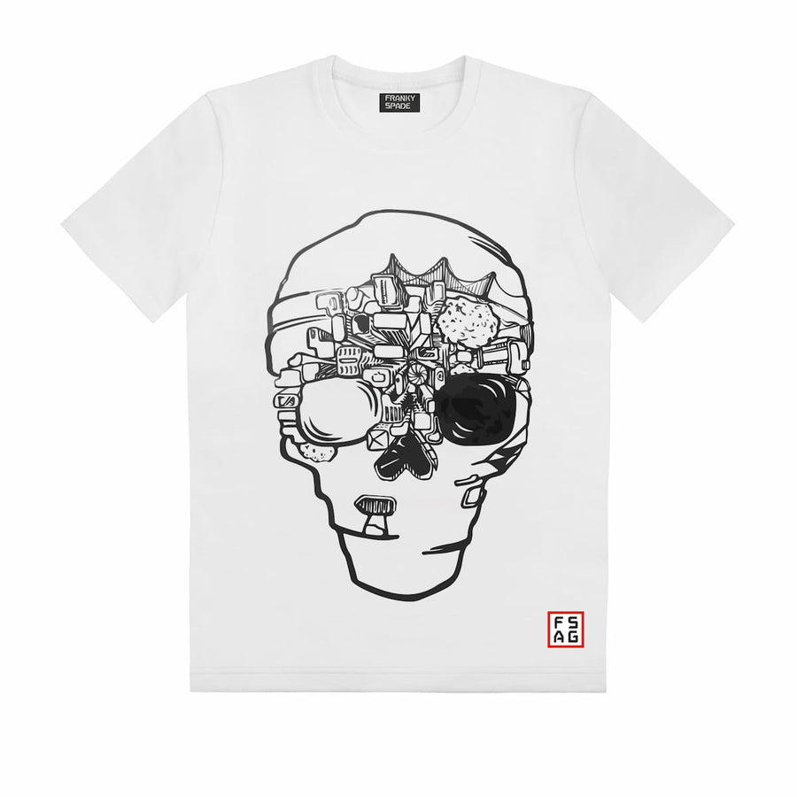 T-Shirt mit Totenkopf SKS16