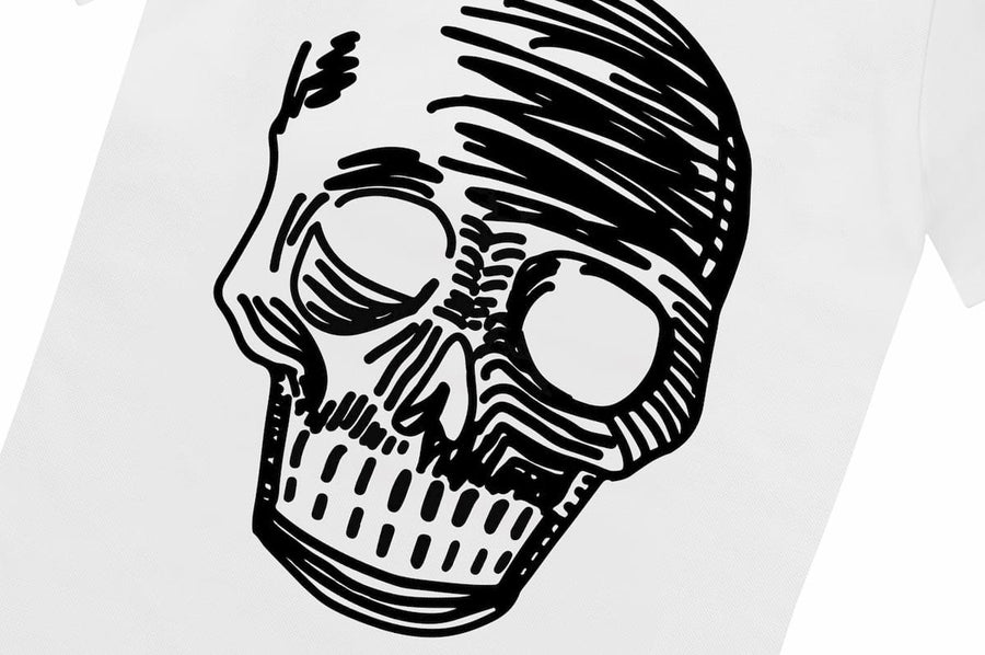 T-Shirt mit Totenkopf SKS11