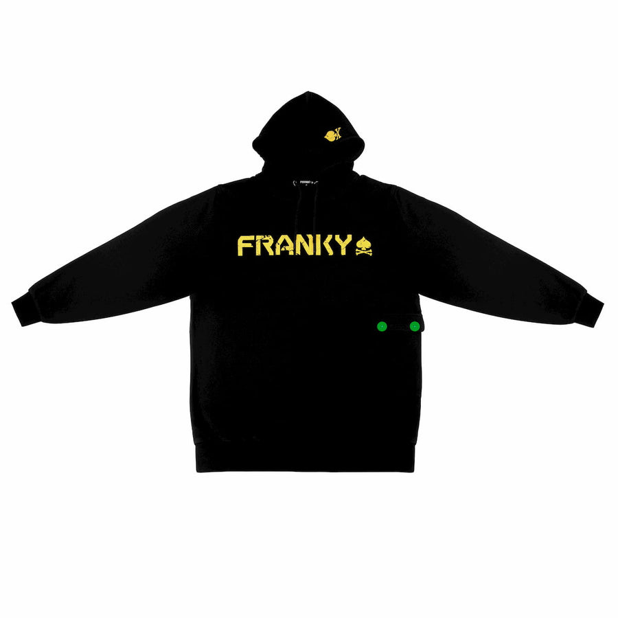 Hoodie with FRANKY Logo gold