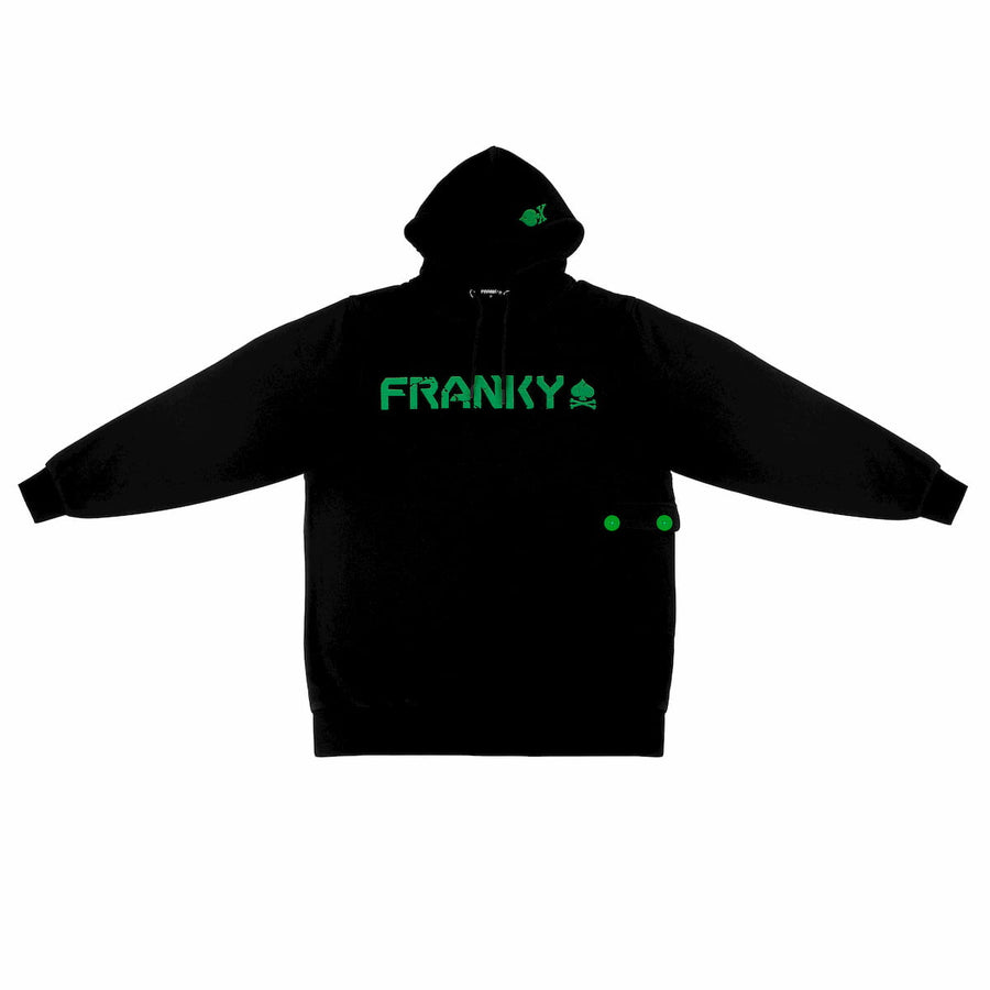 Hoodie with DJ Skull on back