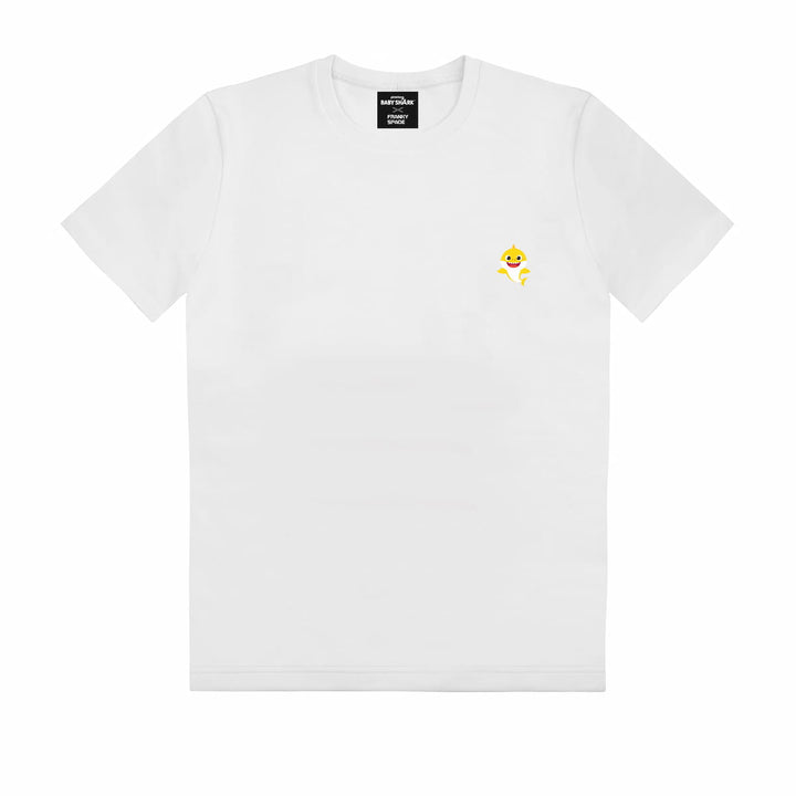 T-Shirt Baby Shark "Logoline" white