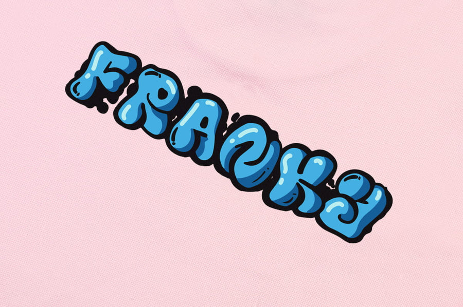 T-Shirt long arm with playful Logo