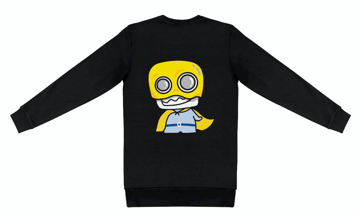 T-Shirt long arm ft. Cloak on back – Franky Spade AG