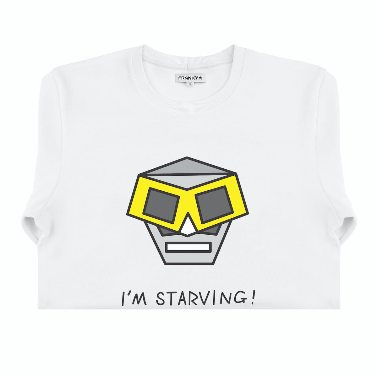 T-Shirt long arm with Robot – Franky Spade AG, image size:1200x1200