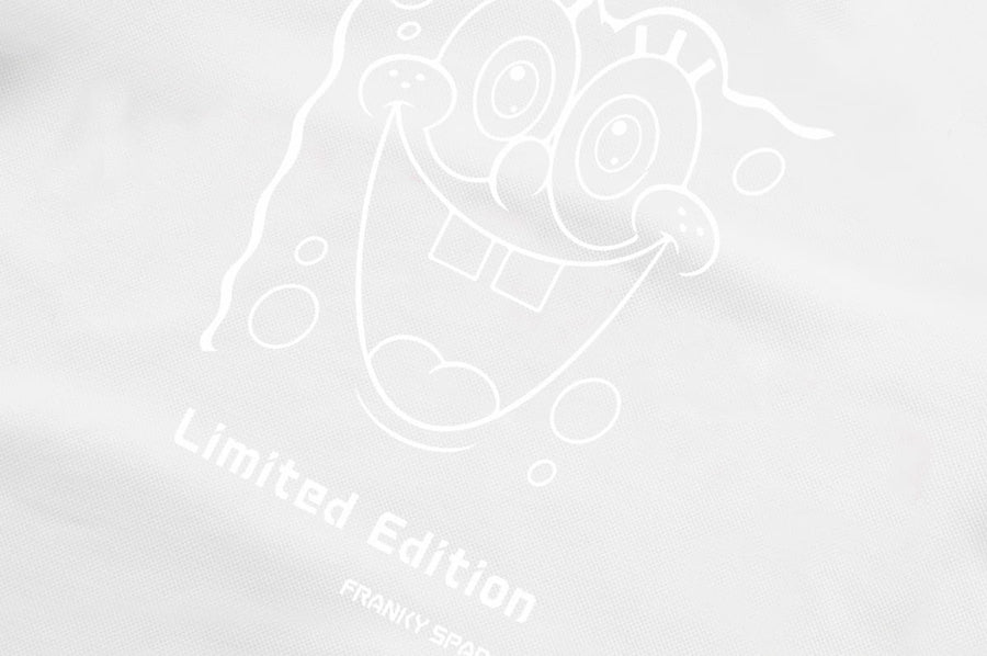 T-Shirt long arm SpongeBob "Limited Edition" white