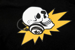 T-shirt with Logo and DJ Skull