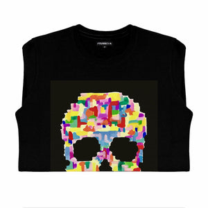 T-Shirt long arm with Skull SKC2