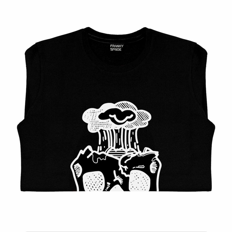 T-Shirt long arm with Skull SKS12