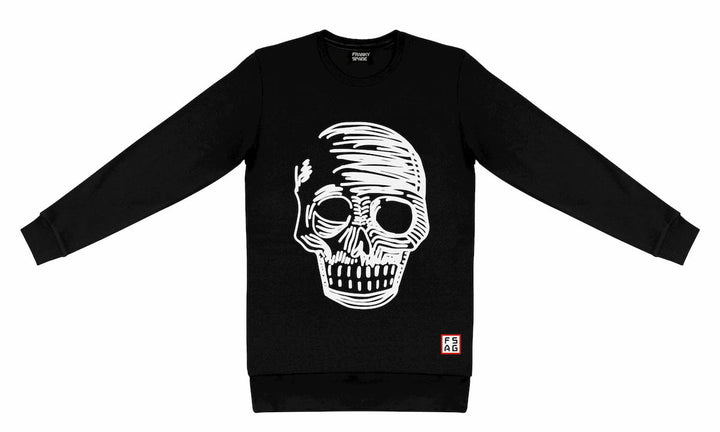T-Shirt long arm with Skull SKS11