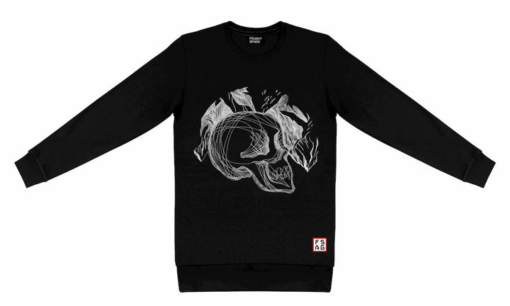 T-Shirt long arm with Skull SKS15
