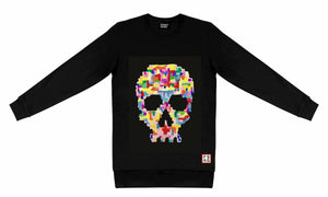 T-Shirt long arm with Skull SKC2