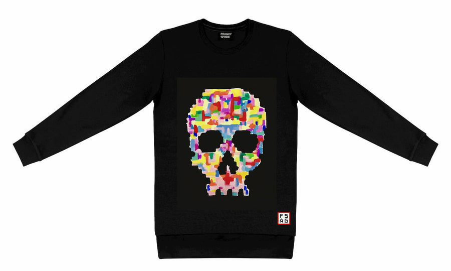 T-Shirt long arm with Skull SKC2