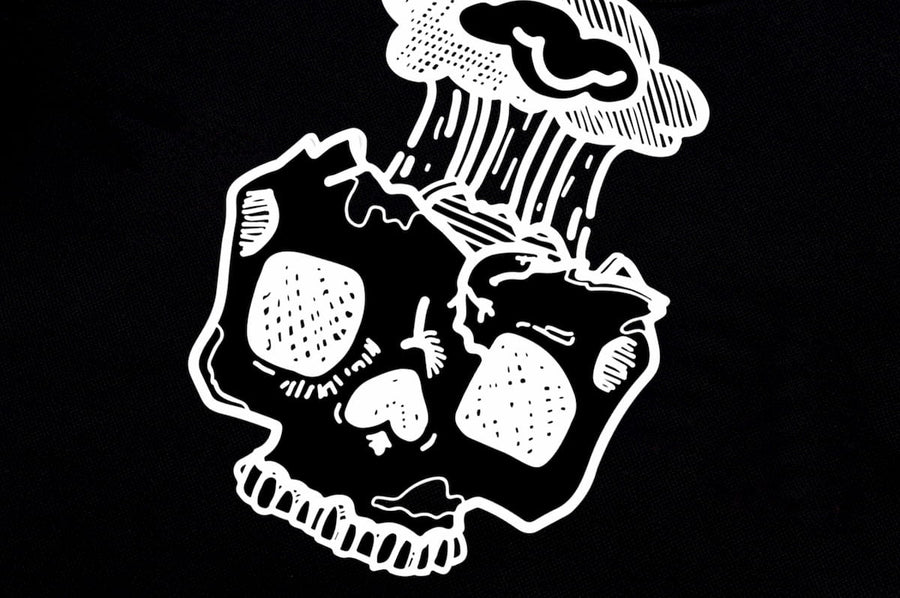 T-Shirt long arm with Skull SKS12