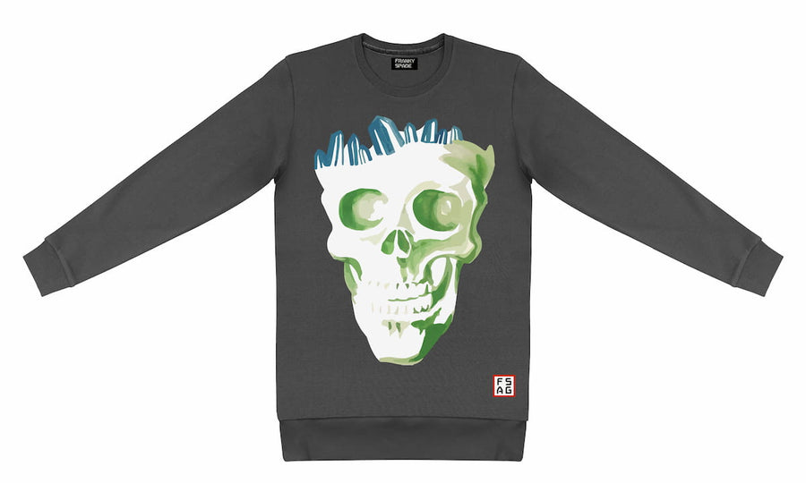 T-Shirt long arm with Skull SKC1