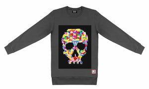 T-Shirt long arm with Skull SKC2