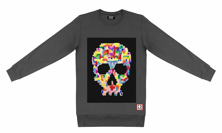 T-Shirt long arm with Skull SKC2