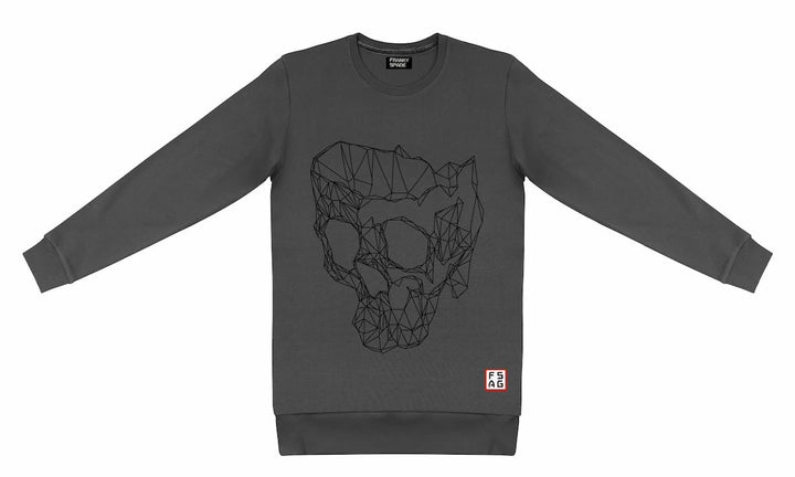 T-Shirt long arm with Skull SKS13