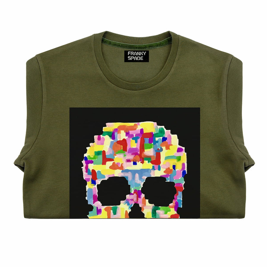 T-Shirt long arm with Skull SKC2