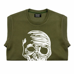 T-Shirt long arm with Skull SKS11