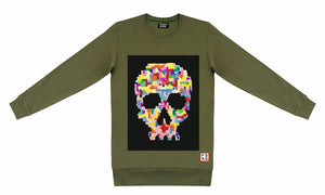 T-Shirt long arm with Skull SKC2
