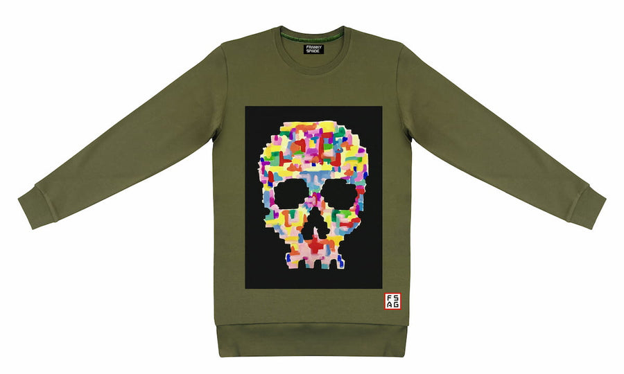 T-Shirt long arm with Skull SKC2