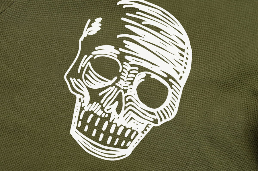 T-Shirt long arm with Skull SKS11
