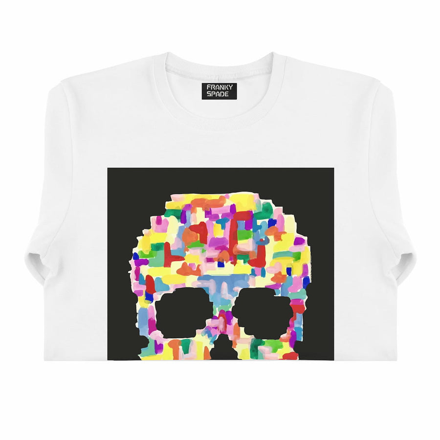 T-Shirt long arm with Skull SKC2