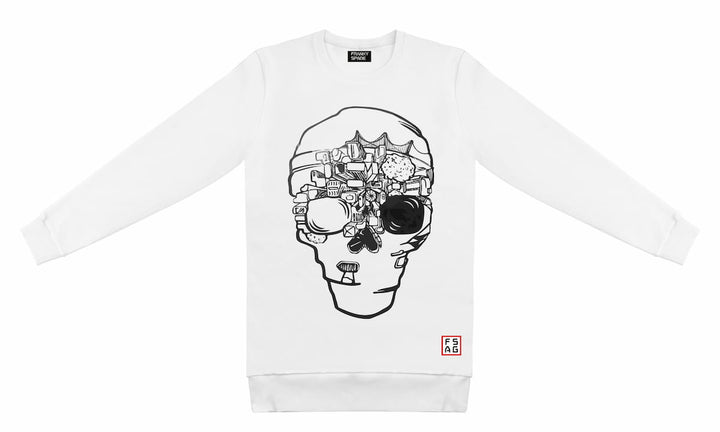 T-Shirt long arm with Skull SKS16