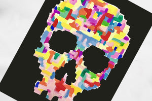T-Shirt long arm with Skull SKC2